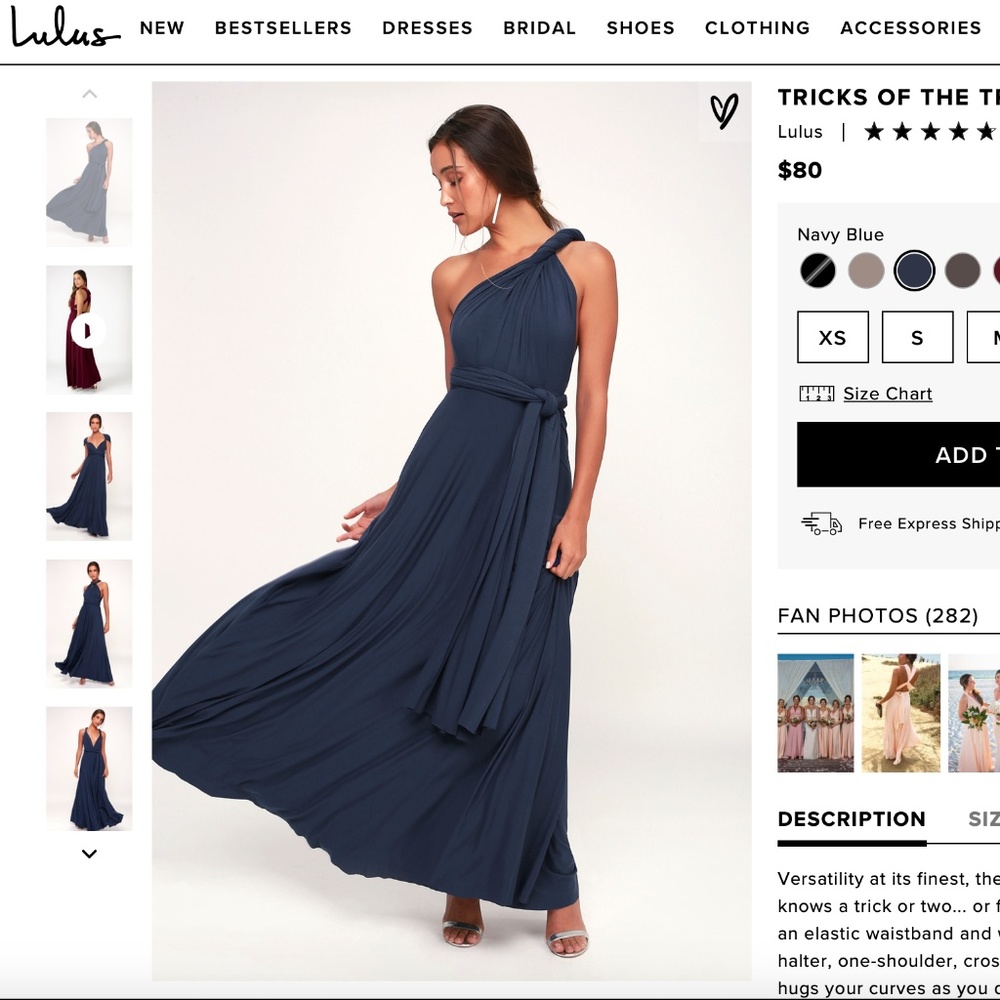 NAVY BLUE MAXI DRESS